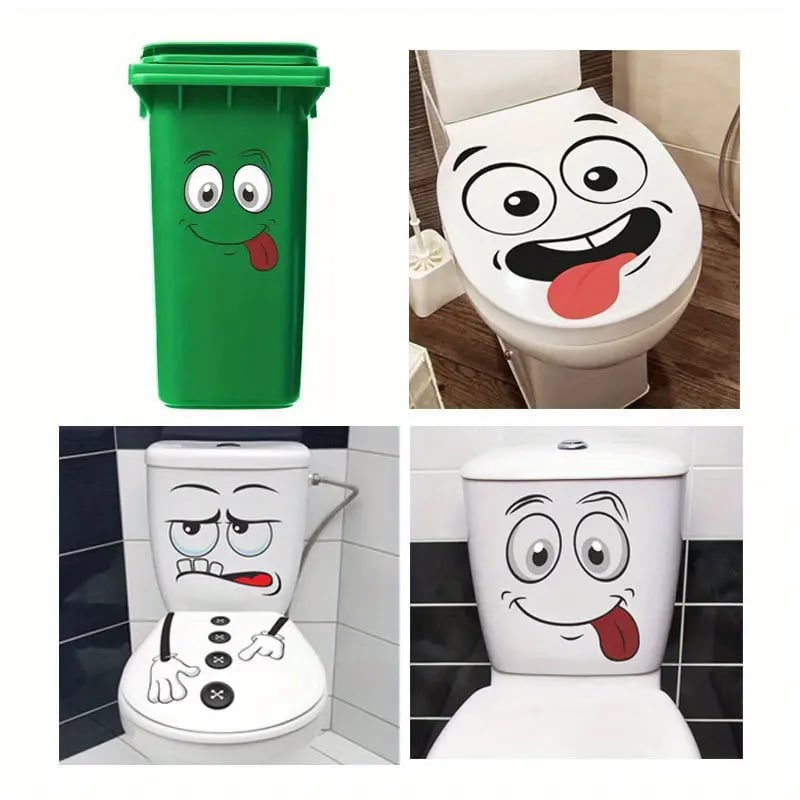 🔥Hot Sale 49% off🌟🎭 4pcs Interesting Cartoon Face Stickers