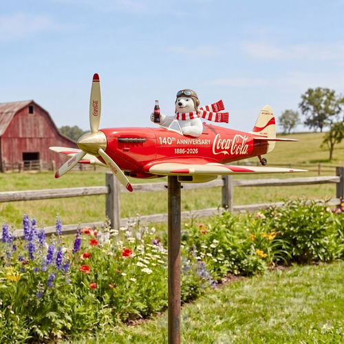 Coca-Cola 140th Anniversary Collector's Edition: The Aviator Polar Bear Wind Spinner