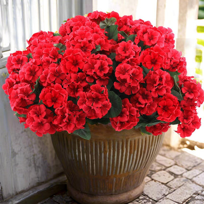 ☀️ UV-Resistant🌺Corrosion-Resistant Artificial Geranium Flowers 🌺