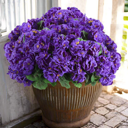 ☀️ UV-Resistant🌺Corrosion-Resistant Artificial Geranium Flowers 🌺