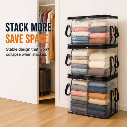 ✨Last Day: 70% OFF📦Large Heavy-Duty Thick Clear Storage Bag for Clothes, Moving & Storage