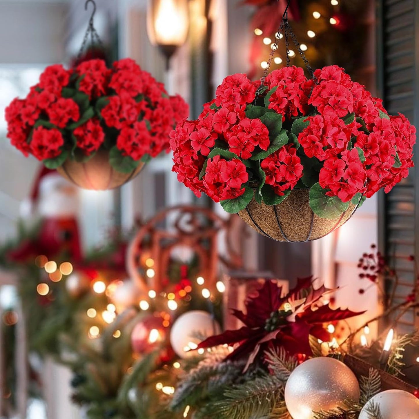 ☀️ UV-Resistant🌺Corrosion-Resistant Artificial Geranium Flowers 🌺