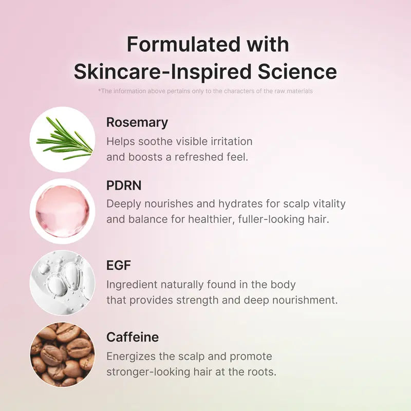 Rosemary PDRN Scalp Refresh Serum – Lightweight Cooling Care for Flaky-Looking, Oily & Flat Roots
